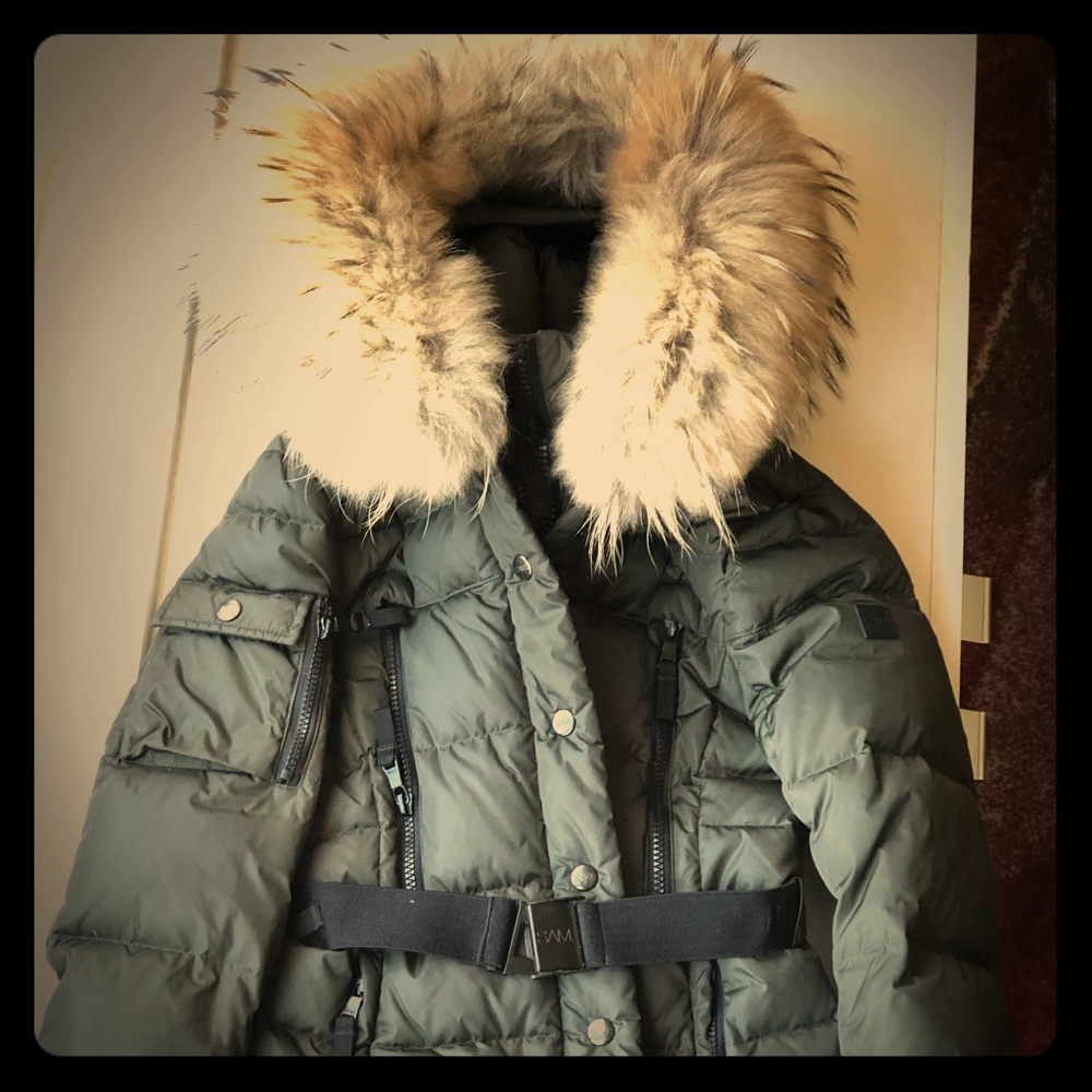 Winter Sale! Sam Real Fur Hooded Down Feather Kids